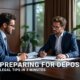 preparing for deposition