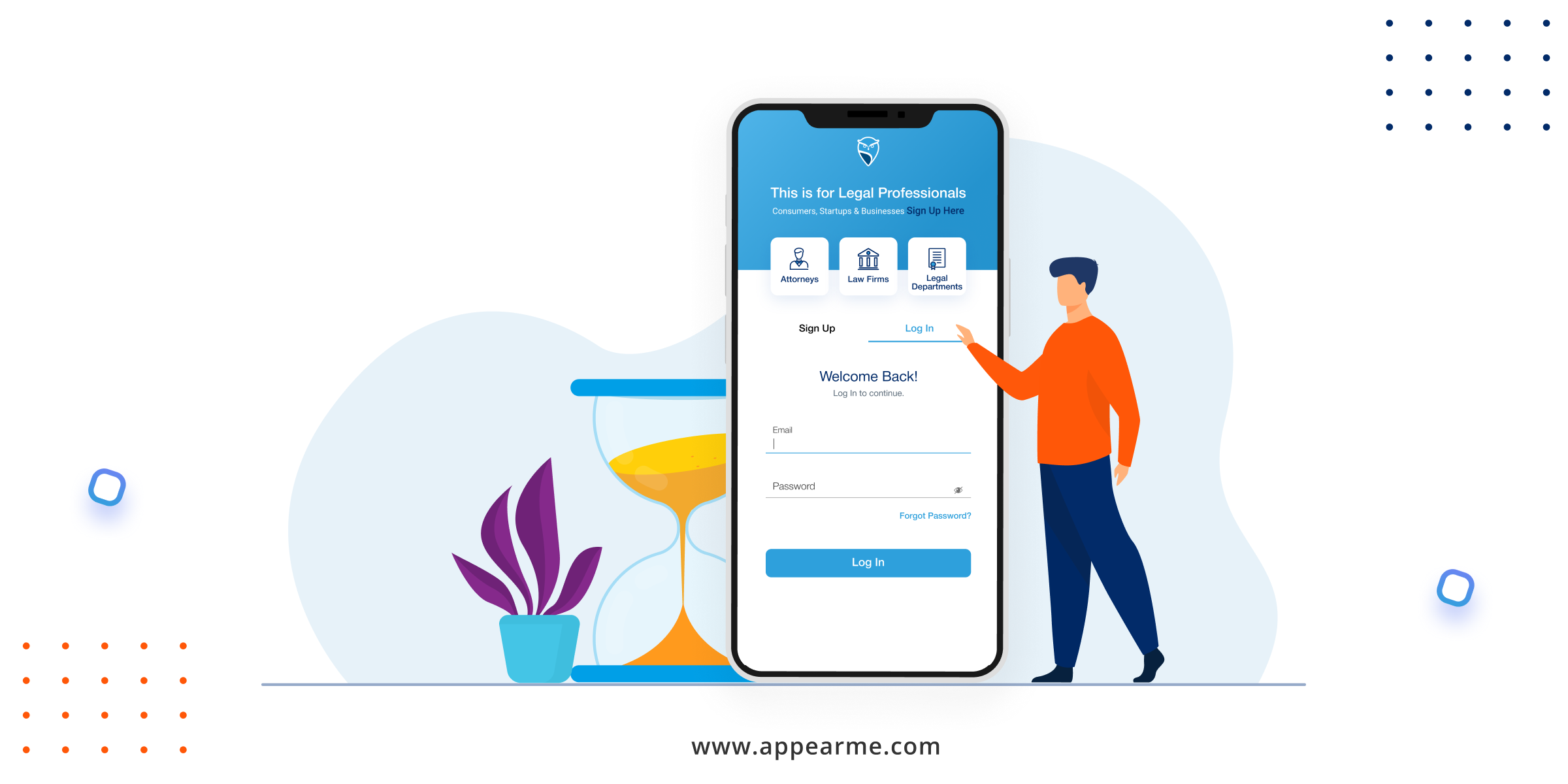 Download AppearMe and Find an Appearance Attorney within 60 Seconds